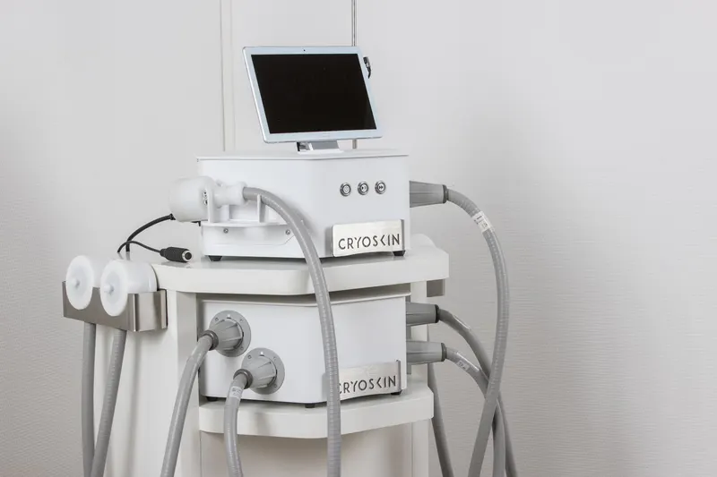 Cryoskin® Revolution console installed in a spa room